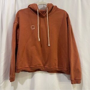 Ohana Copper Color Hoodie with Embroidered Logo Women's Small